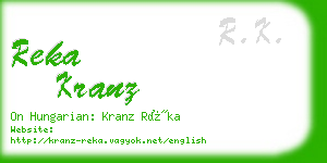 reka kranz business card